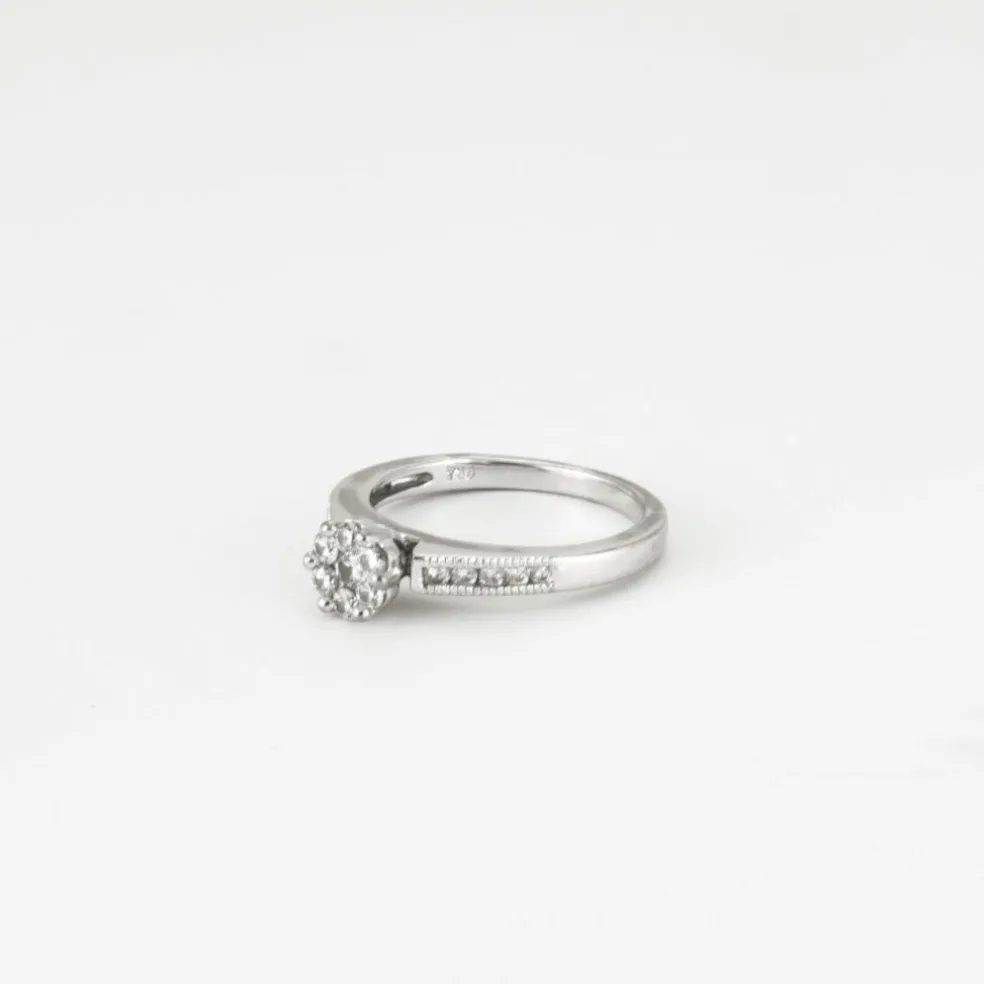 Bague Florale Diamants