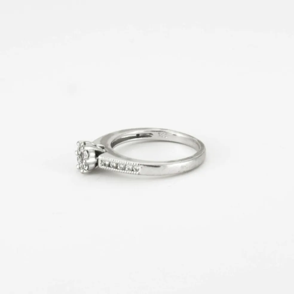 Bague Florale Diamants