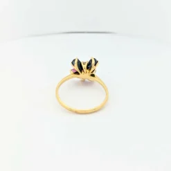 Bague Florale en or jaune