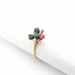 Bague Florale en or jaune