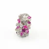 Bague Florale Vintage Diamants et Rubis