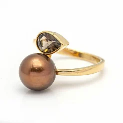 Bague FUMME en Or Rose et Quartz.