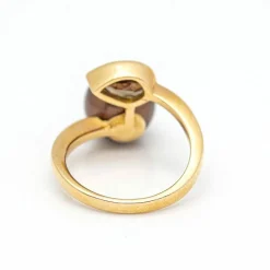 Bague FUMME en Or Rose et Quartz.