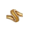 BAGUE "GALON" NACRE DIAMANTS