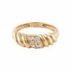 Bague Godron Or Jaune