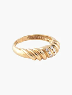 Bague Godron Or Jaune