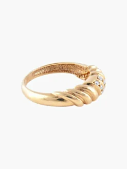 Bague Godron Or Jaune