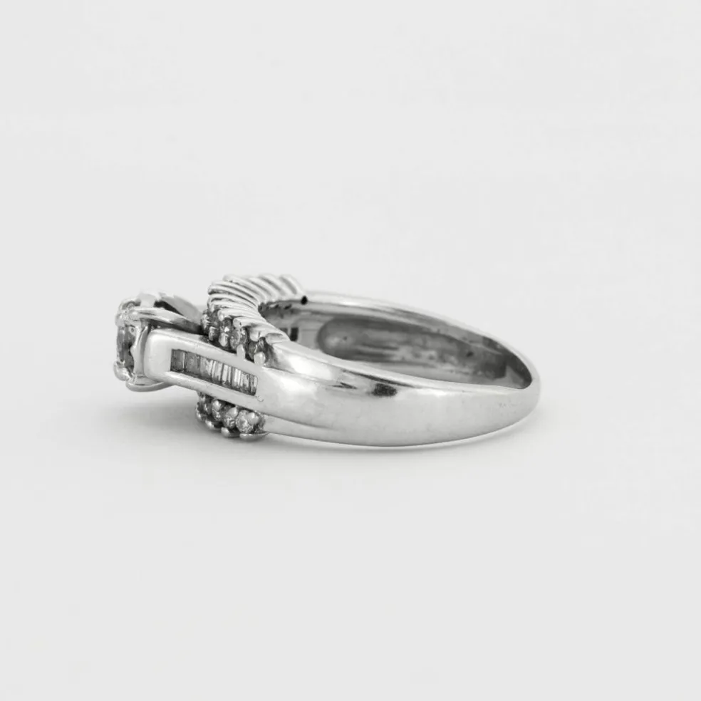 Bague Godrons Diamants