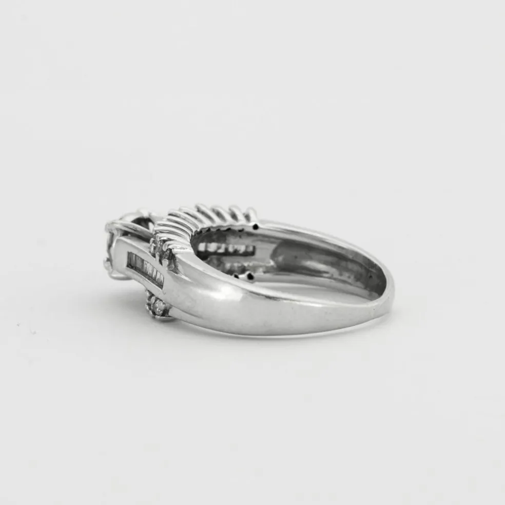 Bague Godrons Diamants