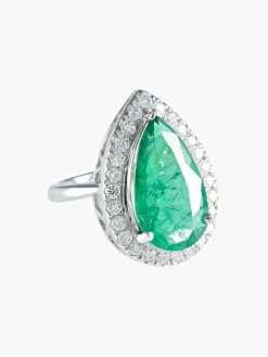 Bague Goutte d'émeraude
