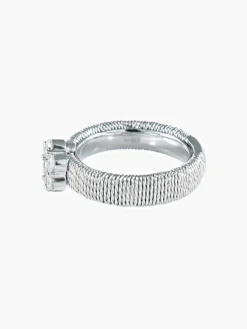 Bague Grande Fleur Diamants