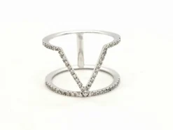 Bague Graphique Or blanc Diamant
