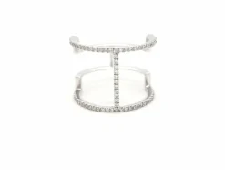 Bague Graphique Or blanc Diamant