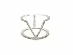 Bague Graphique Or blanc Diamant