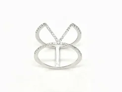 Bague Graphique Or blanc Diamant