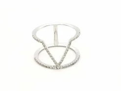 Bague Graphique Or blanc Diamant
