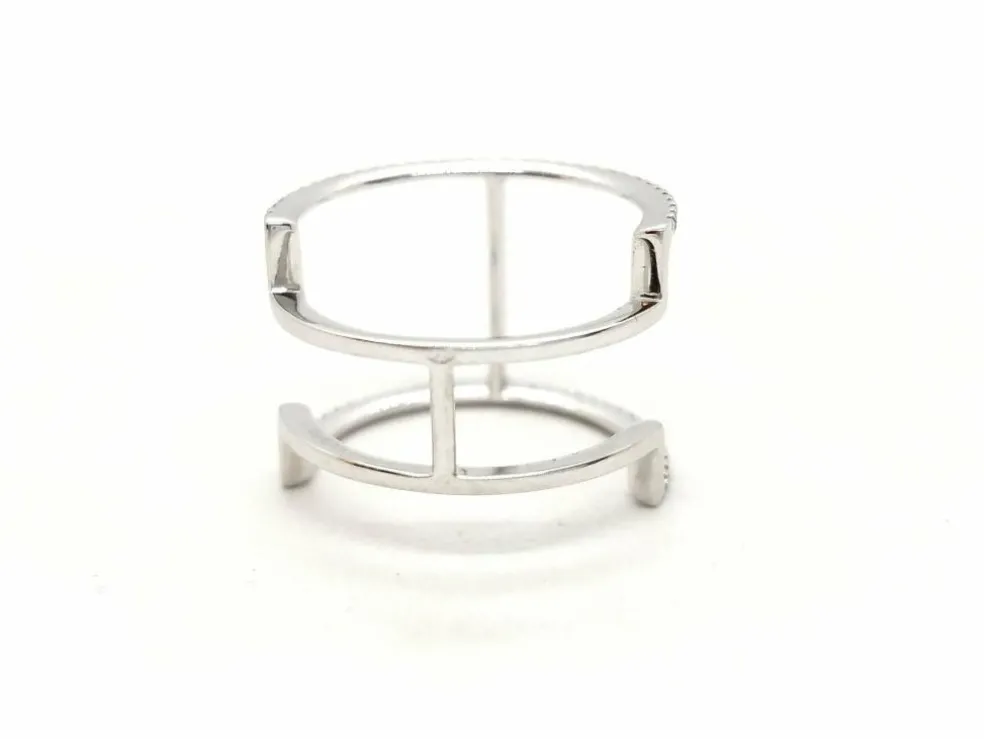 Bague Graphique Or blanc Diamant