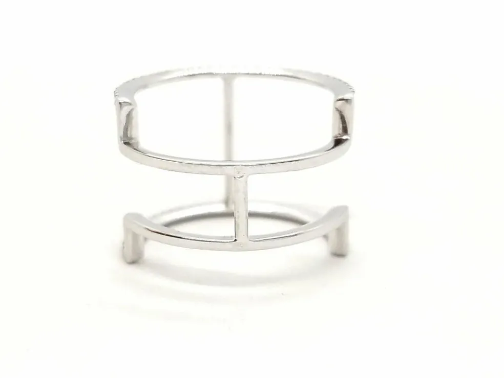 Bague Graphique Or blanc Diamant