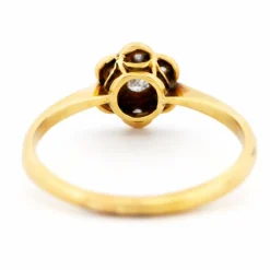 Bague grappe florale diamants