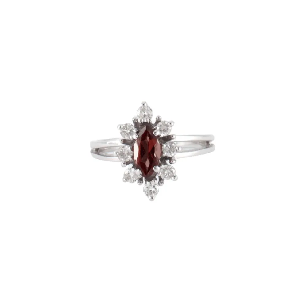 Bague Grenat Diamants