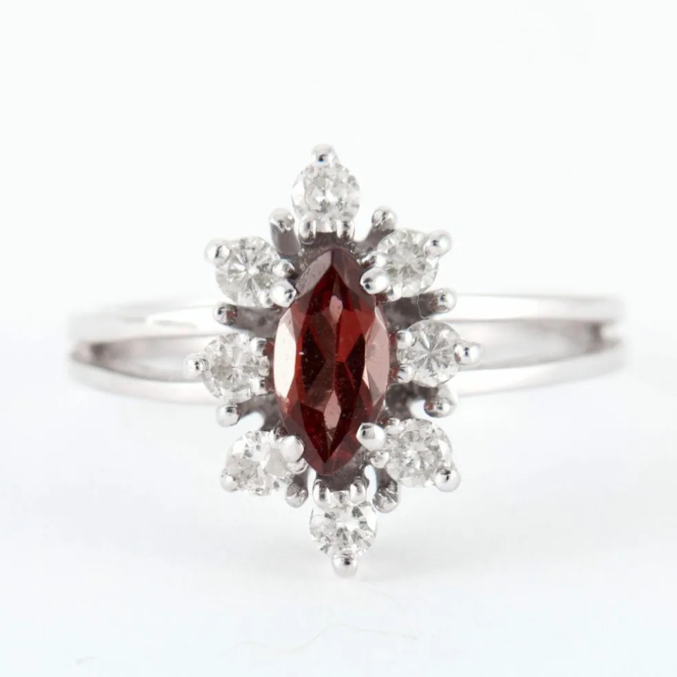 Bague Grenat Diamants
