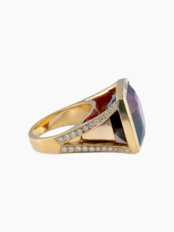 Bague Grenat Diamants
