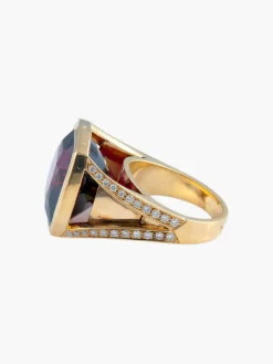 Bague Grenat Diamants