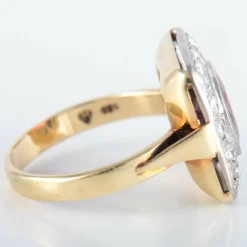 Bague Grenat Diamants