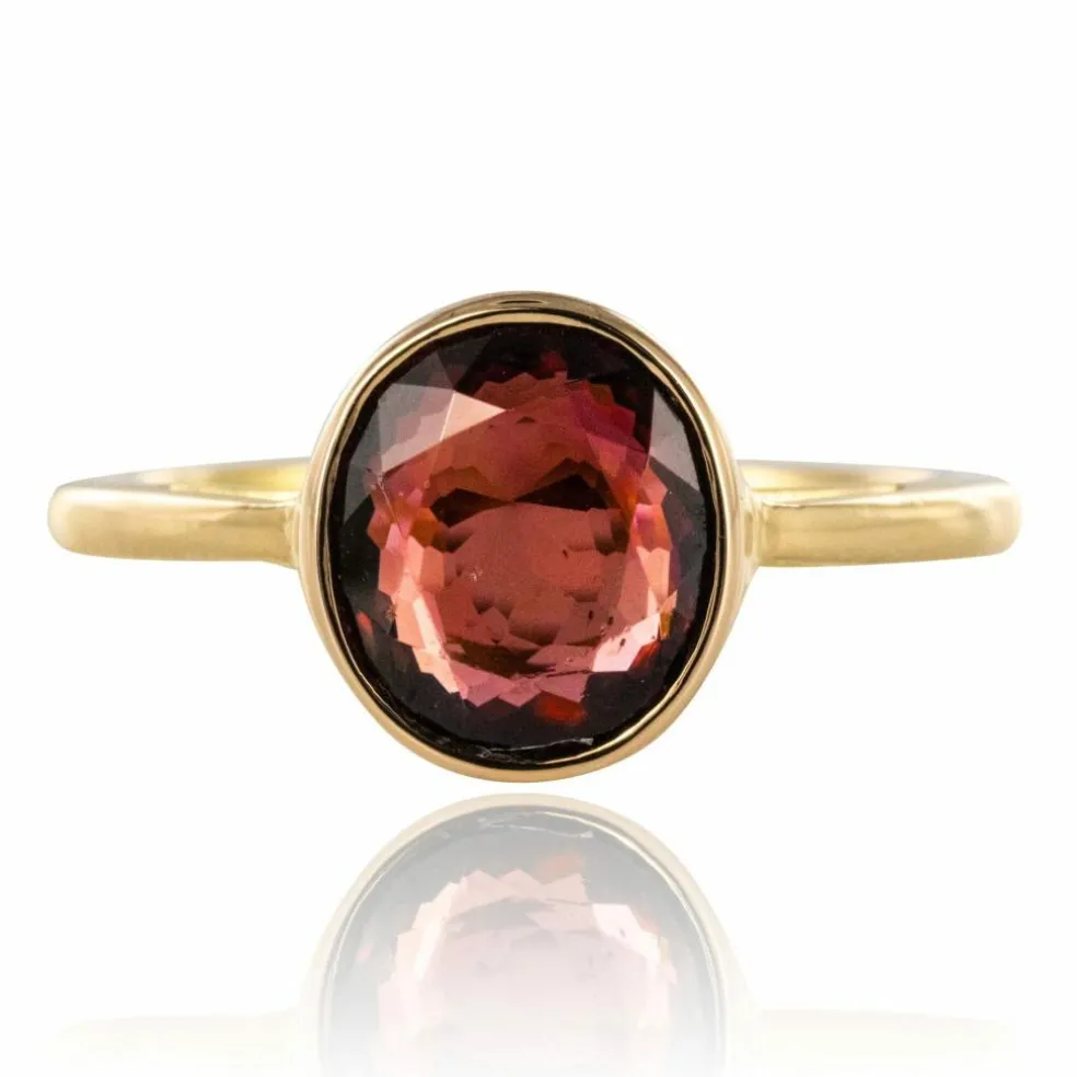 Bague grenat rhodolite