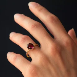 Bague grenat rhodolite