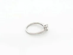 bague guerin joaillerie solitaire diamant de rosee 54 or blanc 18k