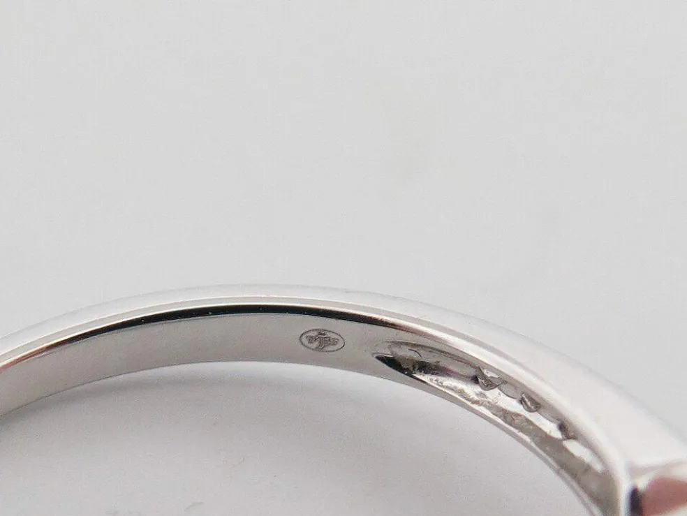 bague guerin joaillerie solitaire diamant de rosee 54 or blanc 18k