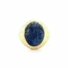 Bague homme Or Jaune avec Saphir Cabochon
