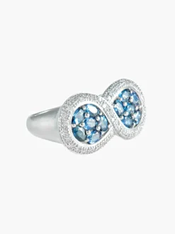 Bague Infini Saphirs Diamants