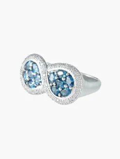 Bague Infini Saphirs Diamants