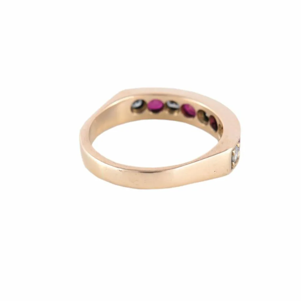 BAGUE "INFINITY" DIAMANTS & RUBIS