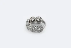 Bague Infinity en or blanc et diamants