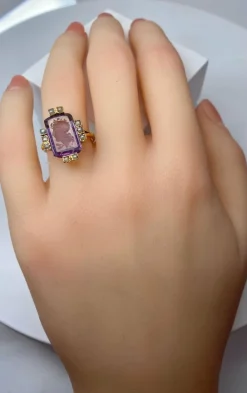 Bague Intaille Perles Fines