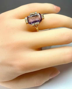 Bague Intaille Perles Fines