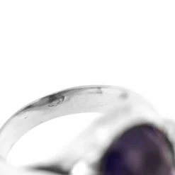 Bague iolite et diamants
