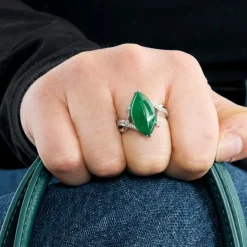 Bague Jade et Diamants