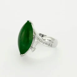Bague Jade et Diamants