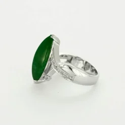 Bague Jade et Diamants