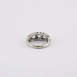 Bague Jarretière 5 Diamants