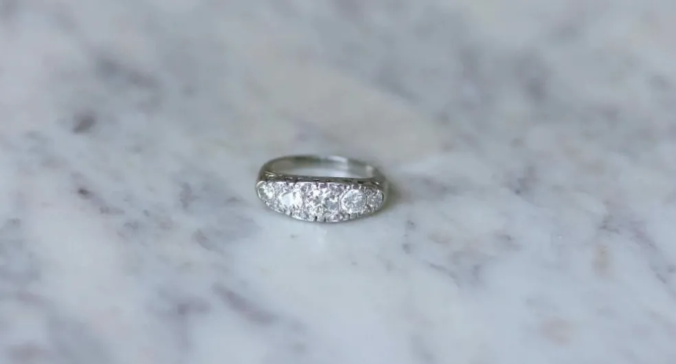 Bague Jarretière Art Déco