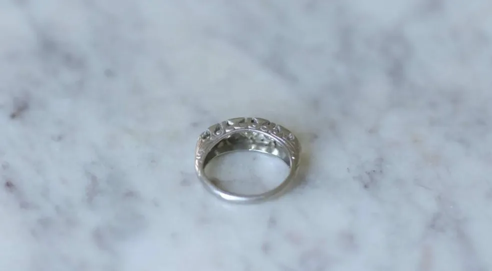 Bague Jarretière Art Déco
