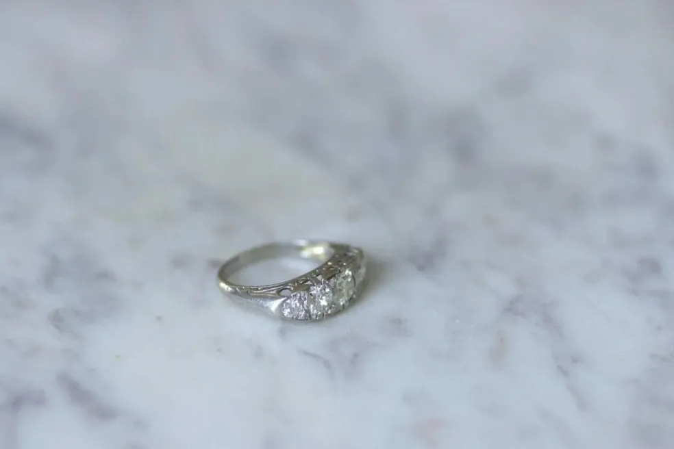 Bague Jarretière Art Déco