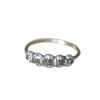 Bague jarretière diamants taillés en table