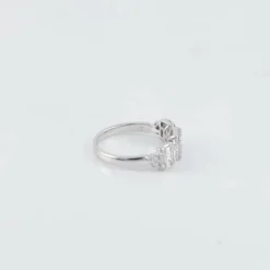Bague Jarretière Diamants baguettes