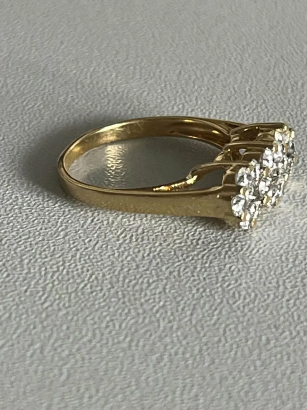 Bague Jarretière Or Jaune Diamants